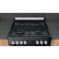 Thumbnail Hotpoint HDM67G9C2CB 60cm Dual Fuel Cooker in Black Double Oven Gas Hob - 39477937209567
