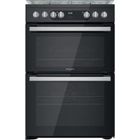 Thumbnail Hotpoint HDM67G9C2CSB 60cm Double Oven Dual Fuel Cooker - 39477934260447