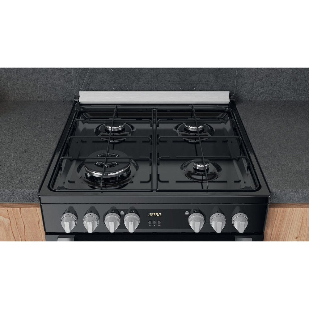 Hotpoint HDM67G9C2CSB 60cm Double Oven Dual Fuel Cooker - Black | Atlantic Electrics - 39477934457055 