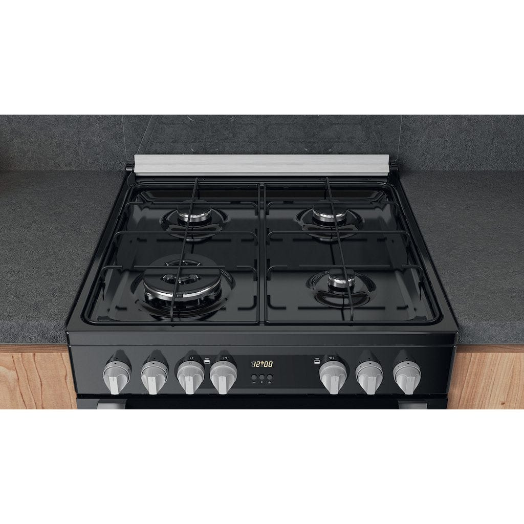 Hotpoint HDM67G9C2CSB 60cm Double Oven Dual Fuel Cooker - Black | Atlantic Electrics