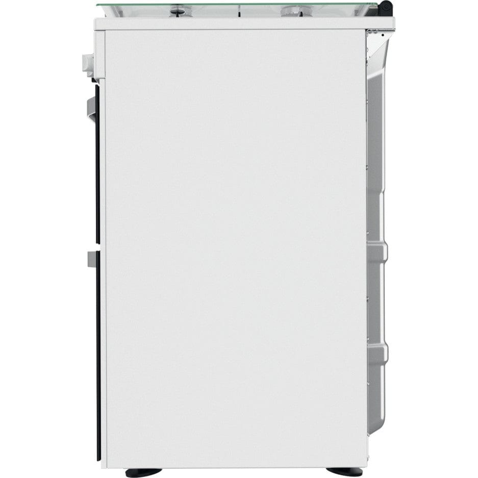 Hotpoint HDM67G9C2CW 60cm Dual Fuel Cooker in White Double Oven Gas Hob | Atlantic Electrics
