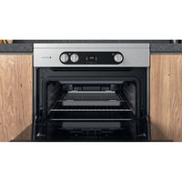 Thumbnail Hotpoint HDM67I9H2CX 60cm Electric Cooker in Silver Double Oven Induction Hob | Atlantic Electrics- 39477938094303