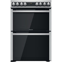 Thumbnail Hotpoint HDM67V8D2CX 60cm Double Oven Electric Cooker - 39477936292063
