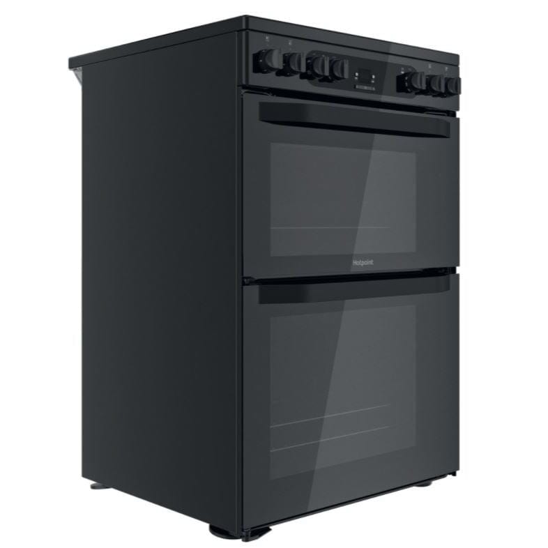 Hotpoint HDM67V92HCB 60cm Electric Cooker with Ceramic Hob - Black | Atlantic Electrics - 39477938684127 