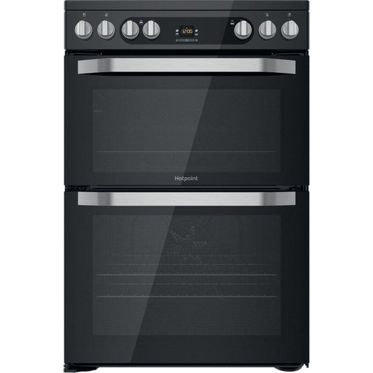 Hotpoint HDM67V9HCB 60cm Double Oven Electric Cooker - Black | Atlantic Electrics