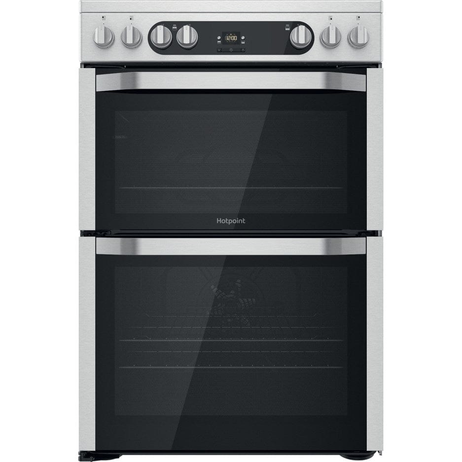 Hotpoint HDM67V9HCX 60cm Double Oven Electric Cooker - Stainless Steel | Atlantic Electrics - 39477937602783 