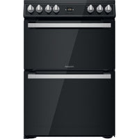 Thumbnail Hotpoint HDT67V9H2CB 60cm Double Oven Electric Cooker - 39477937864927