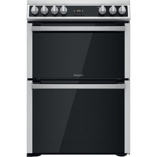 Hotpoint HDT67V9H2CX 60cm Double Oven Electric Cooker - Stainless Steel | Atlantic Electrics