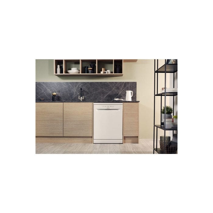 Hotpoint HFC2B19 13 Place Energy Efficient Freestanding Dishwasher - White - Atlantic Electrics - 39477942157535 