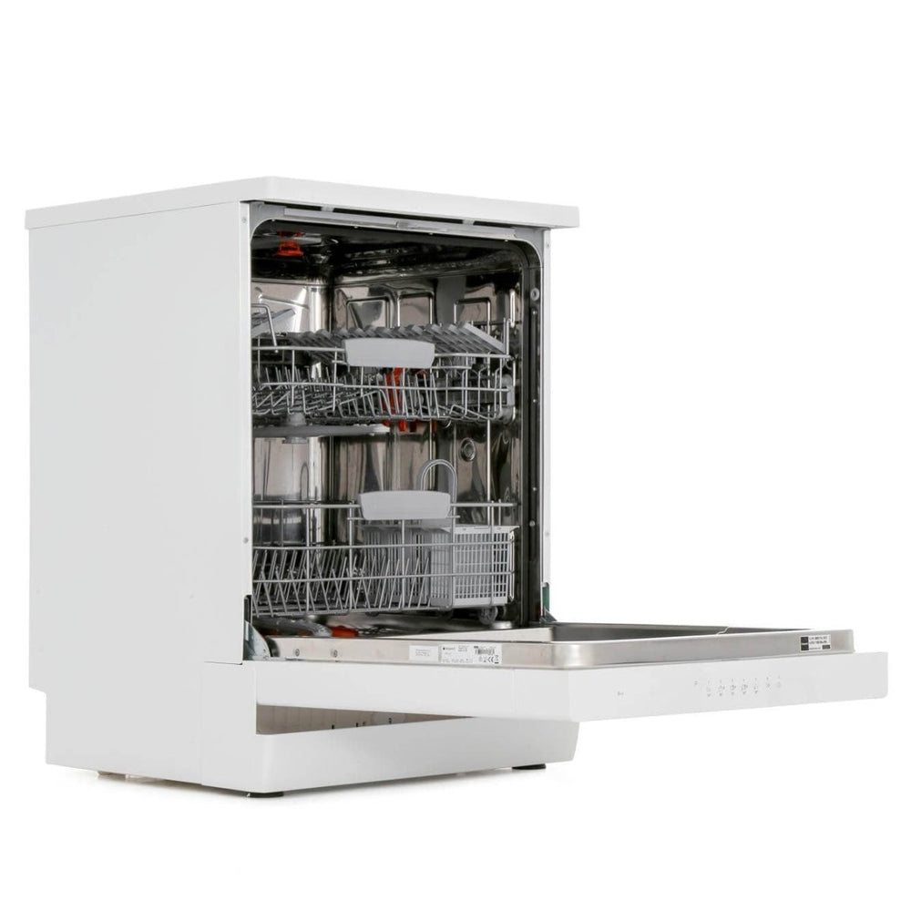 Hotpoint HFC3C26W 60cm Ecotech Dishwasher in White 14 Place Set. A++ - Atlantic Electrics - 39477940945119 