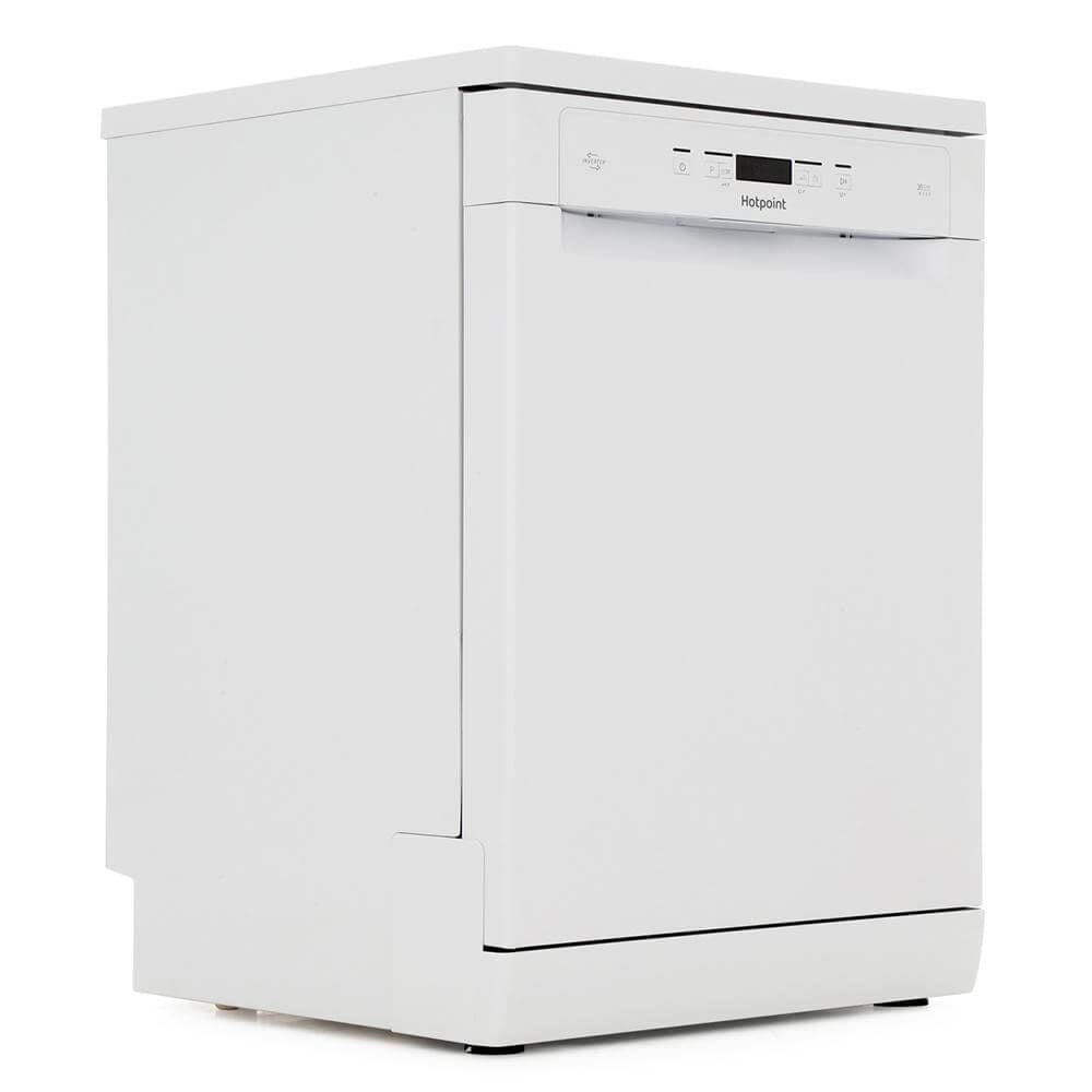 Hotpoint HFC3C26W 60cm Ecotech Dishwasher in White 14 Place Set. A++ - Atlantic Electrics - 39477940781279 