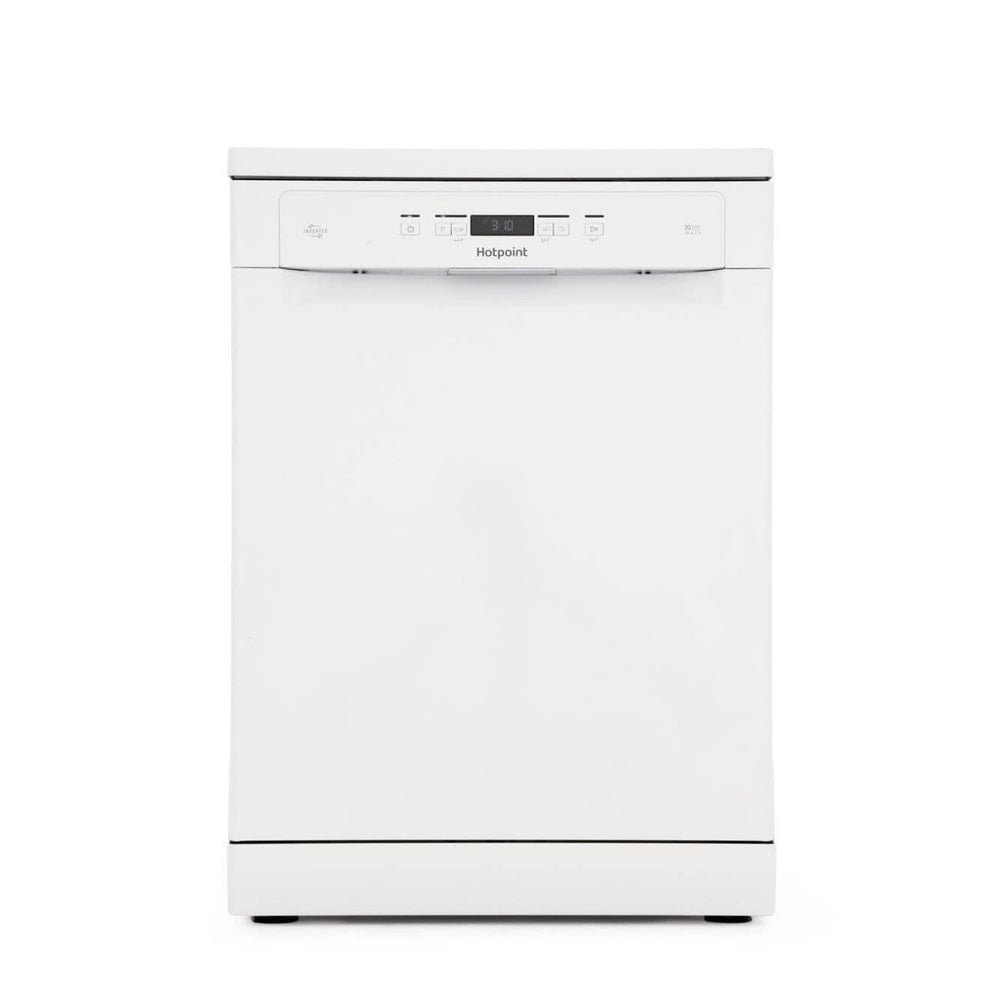 Hotpoint HFC3C26W 60cm Ecotech Dishwasher in White 14 Place Set. A++ - Atlantic Electrics - 39477940977887 