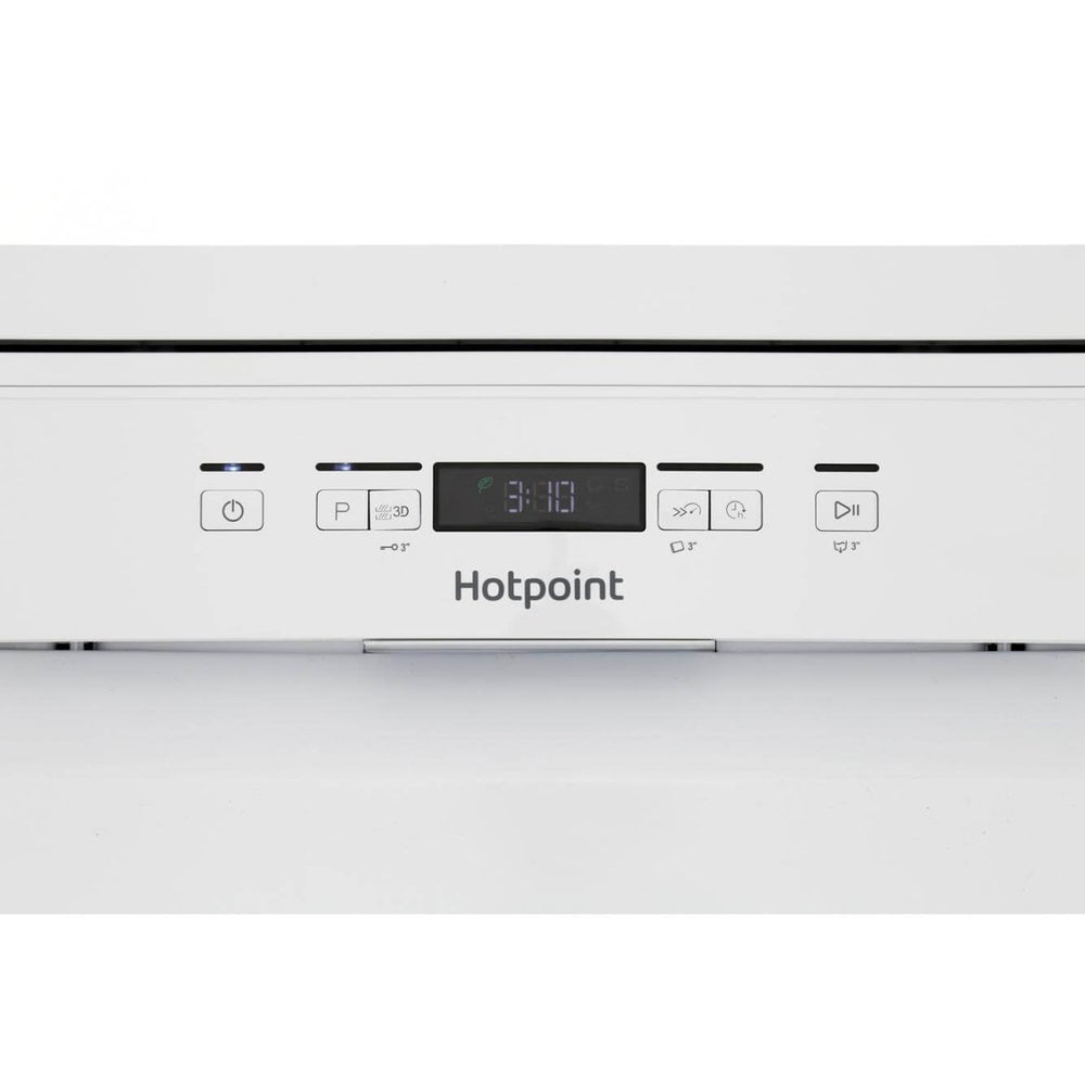 Hotpoint HFC3C26W 60cm Ecotech Dishwasher in White 14 Place Set | Atlantic Electrics - 39477940879583 