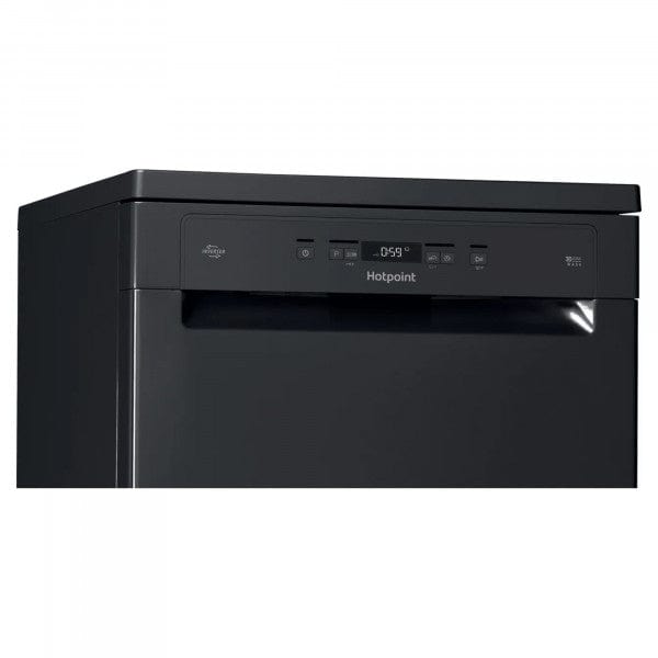Hotpoint HFC3C26WCBUK 60cm Dishwasher in Black 14 Place Settings - Atlantic Electrics - 39477939536095 