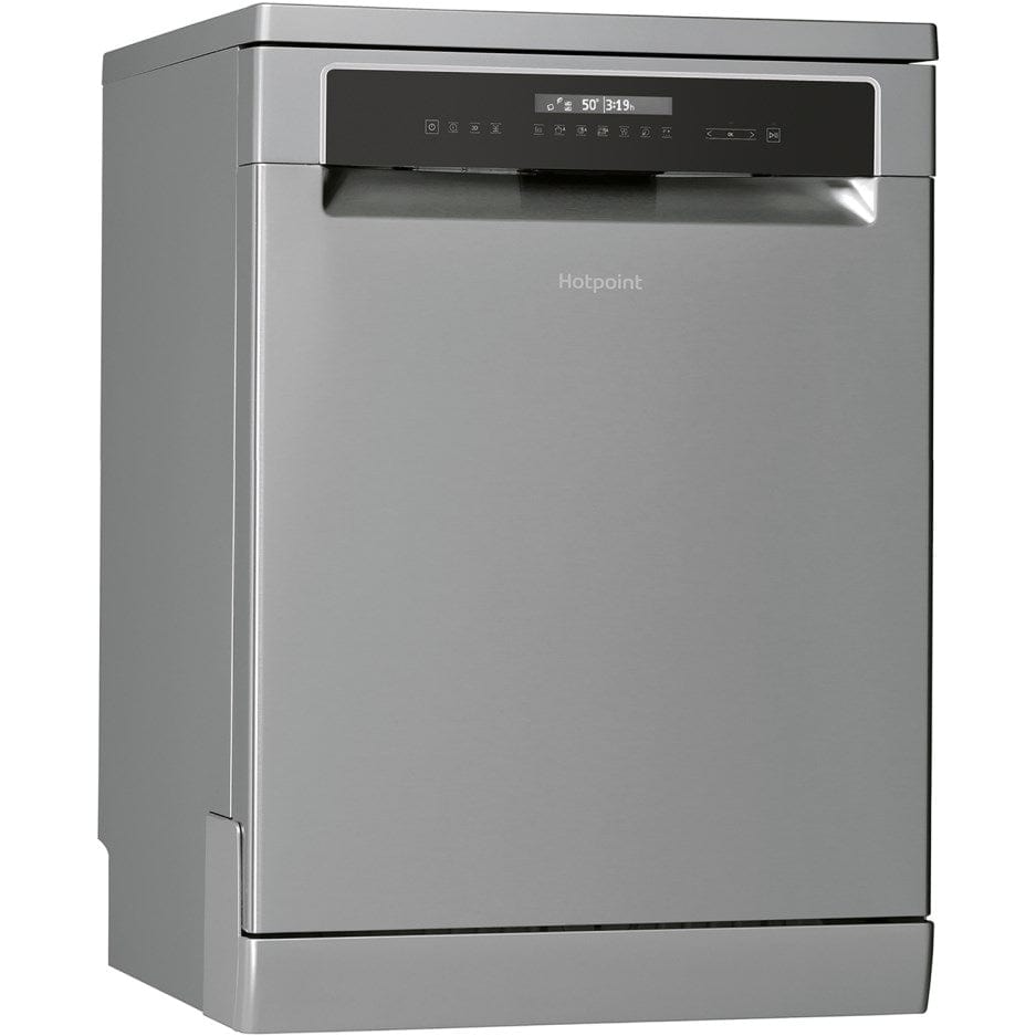 Hotpoint HFP5O41WLGXUK Extra Efficient 14 Place Freestanding Dishwasher Stainless Steel Finish - Atlantic Electrics - 39477939077343 