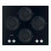 Thumbnail Hotpoint HGS61SBK 60cm 4 Zone Gas Hob - 39477940289759