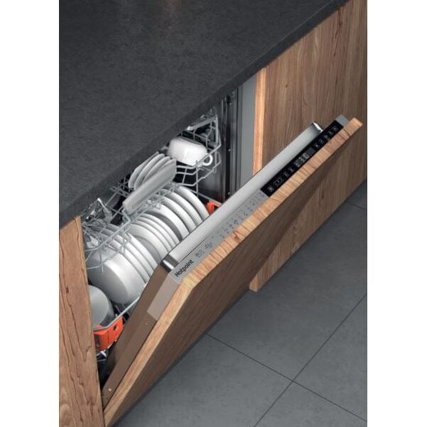 Hotpoint HIP4O539WLEGTUK Fully Integrated Standard Dishwasher - Stainless Steel Effect Control Panel with Fixed Door Fixing Kit | Atlantic Electrics - 39478013395167 