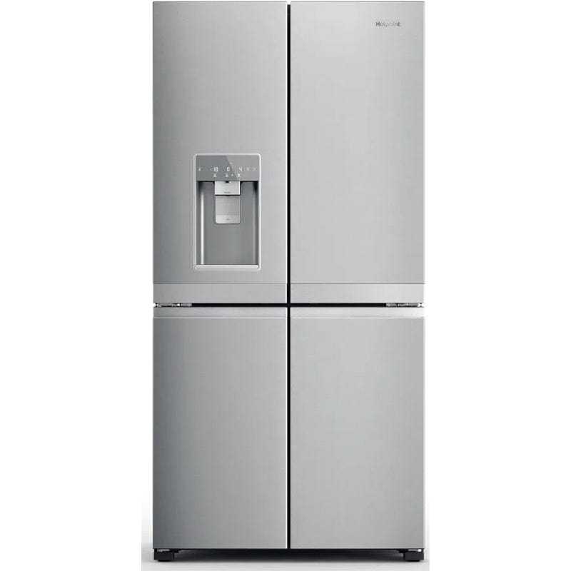 Hotpoint HQ9IMO1L UK Wi-Fi Enabled American Style 4-Door Plumbed Fridge Freezer - Stainless Steel - Atlantic Electrics - 39478010380511 