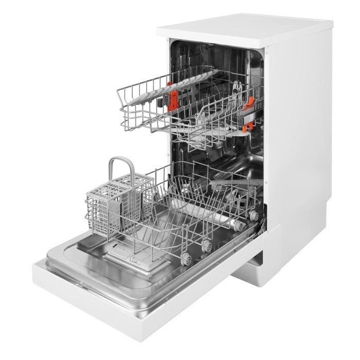 Hotpoint HSFE1B19 Aquarius Slimline 10 Place Freestanding Dishwasher - White - Atlantic Electrics - 39478014443743 