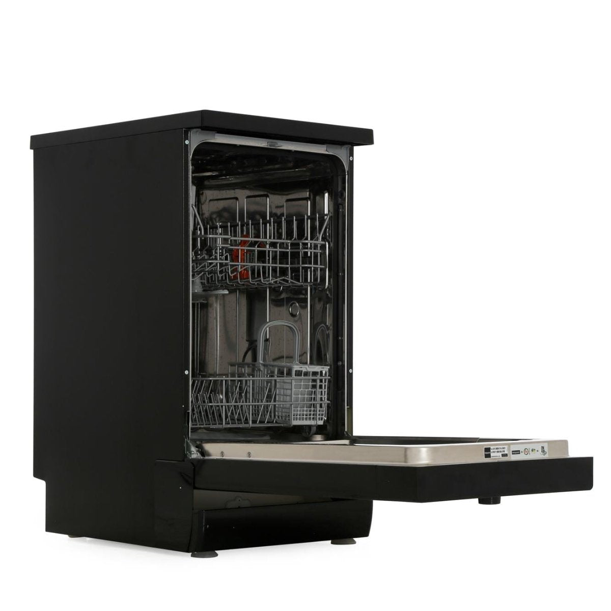 Hotpoint HSFE1B19B Aquarius Slimline 10 Place Freestanding Dishwasher - Black | Atlantic Electrics