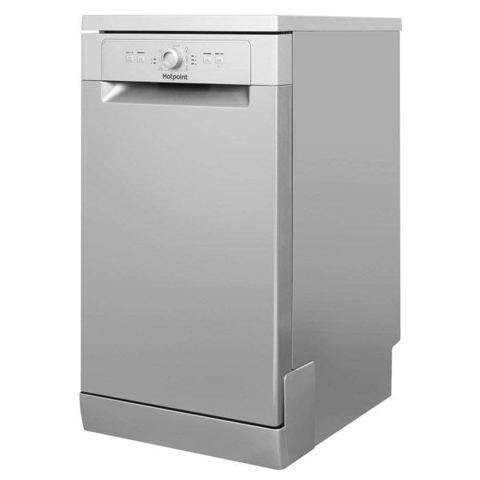 Hotpoint HSFE1B19S Aquarius Slimline 10 Place Freestanding Dishwasher - Silver | Atlantic Electrics