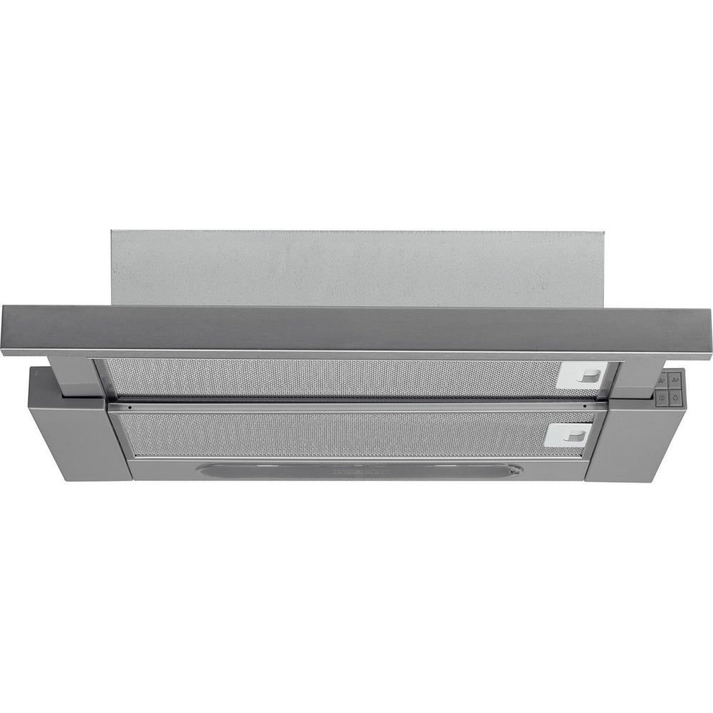 Hotpoint HSFX 60cm wide Telescopic Cooker Hood Stainless Steel - Atlantic Electrics - 41215871942879 