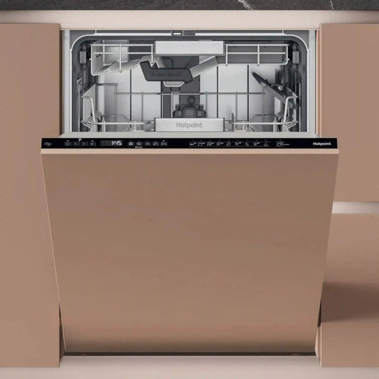 Hotpoint H8IHP42L UK Built-In 14 Place Setting Dishwasher - Black | Atlantic Electrics