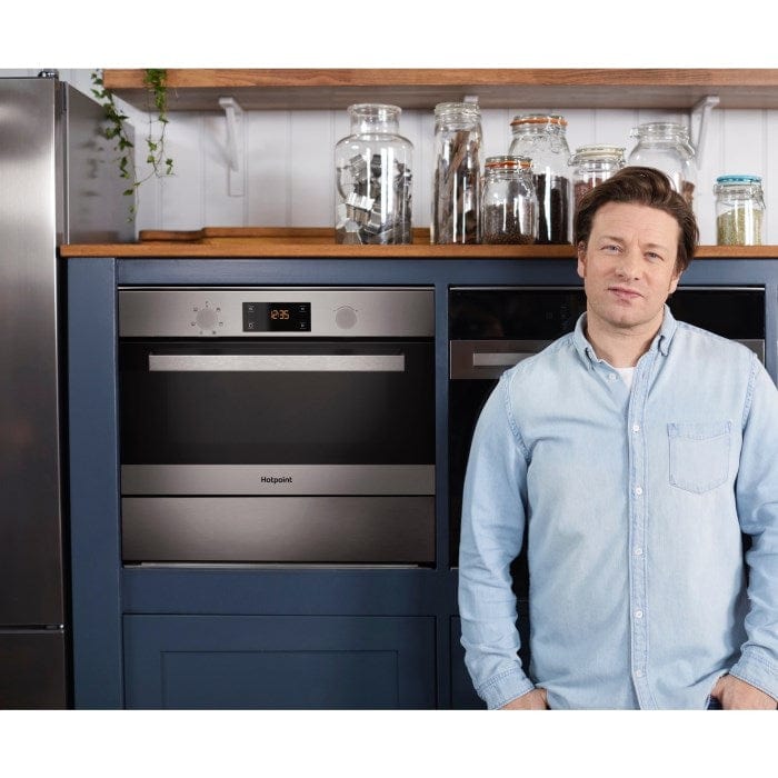 Hotpoint MD344IXH 31L Built-in Microwave Oven And Grill Stainless Steel | Atlantic Electrics - 39478019653855 