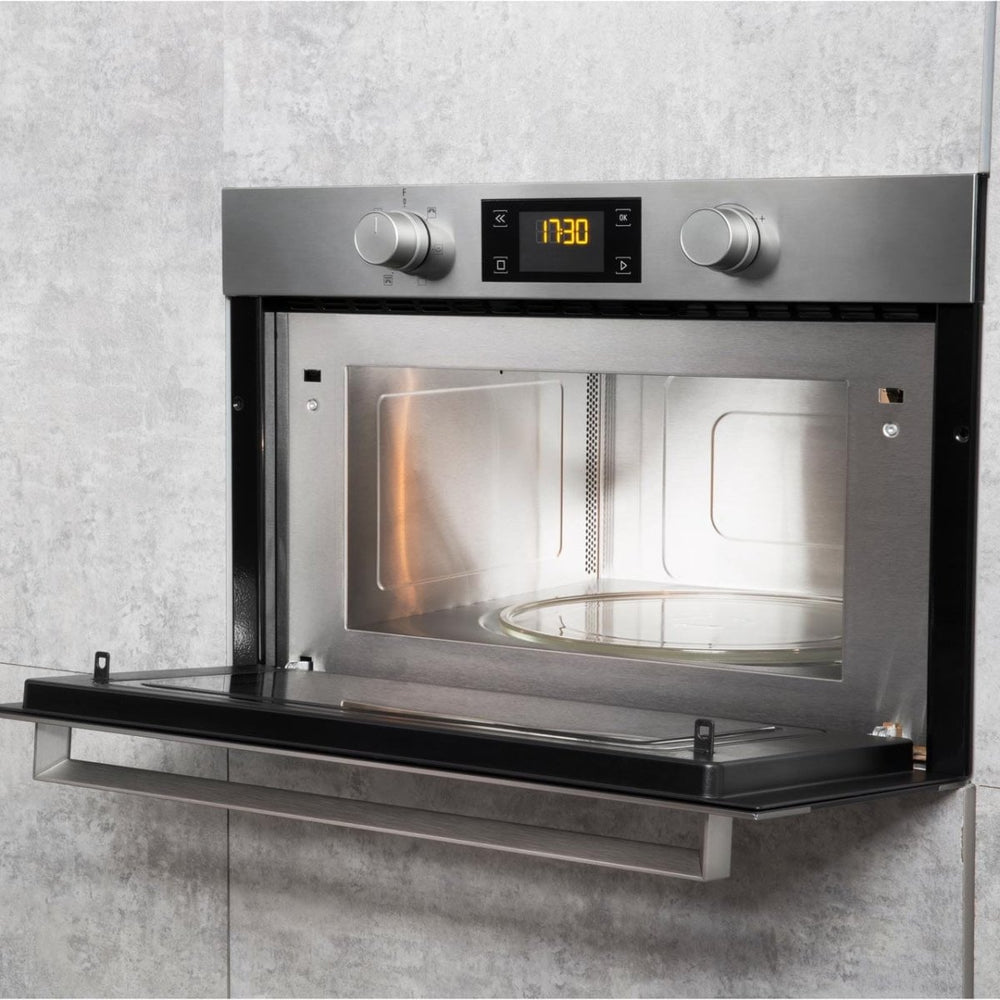 Hotpoint MD344IXH 31L Built-in Microwave Oven And Grill Stainless Steel | Atlantic Electrics - 39478019588319 