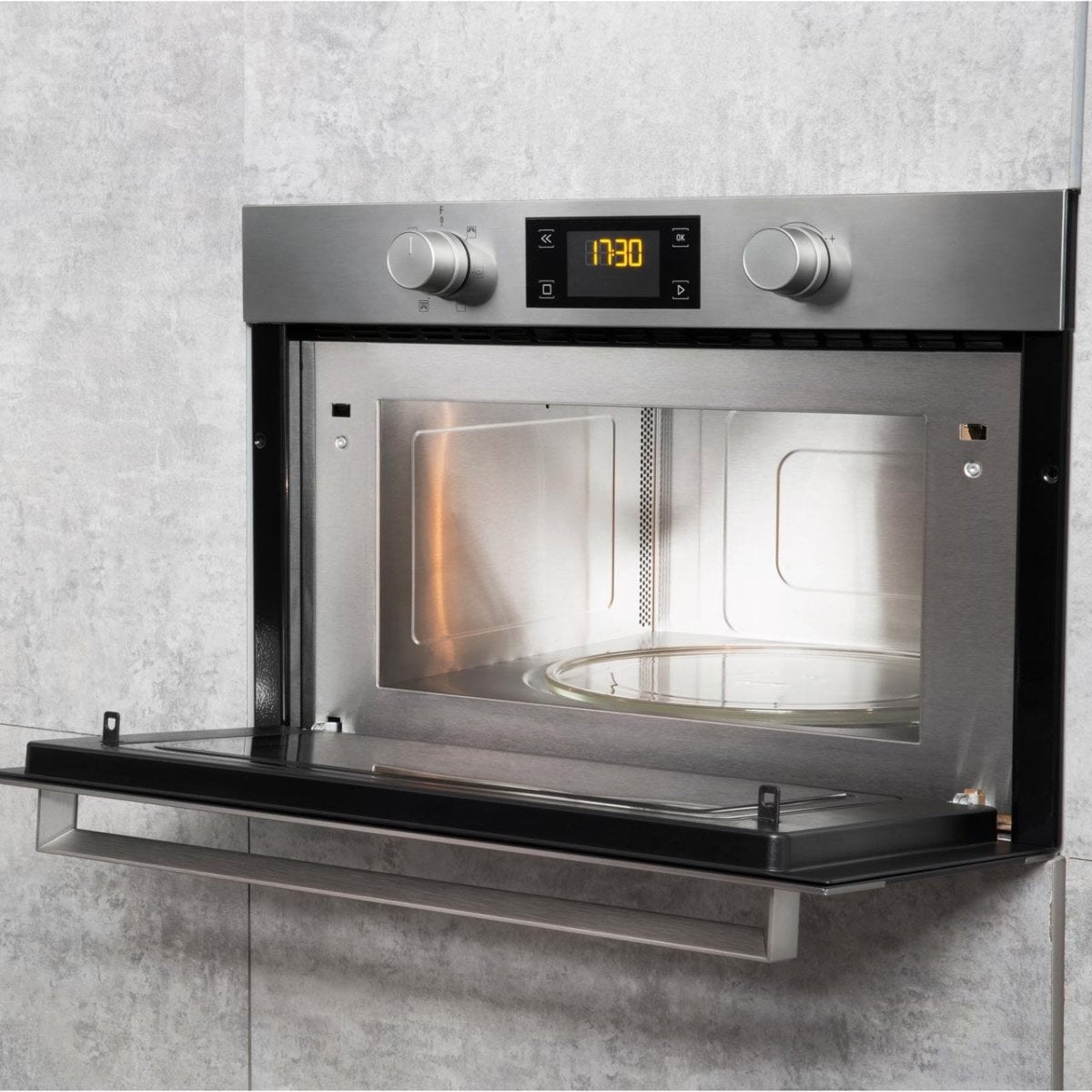 Hotpoint MD344IXH 31L Built-in Microwave Oven And Grill Stainless Steel | Atlantic Electrics