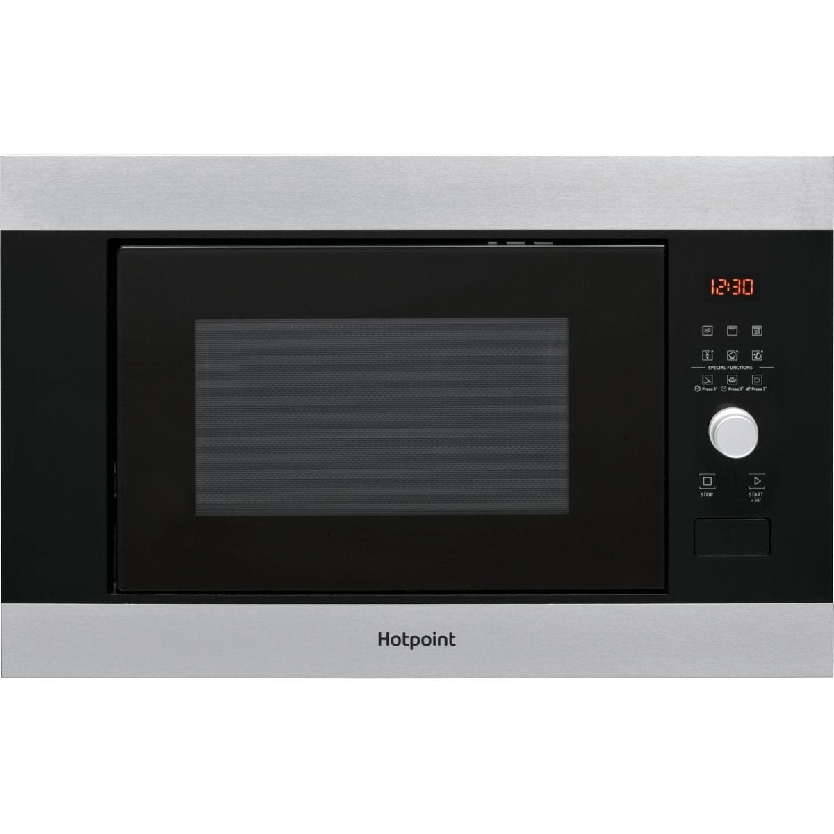 Hotpoint MF25GIXH Built In Microwave With Grill - Stainless Steel Effect | Atlantic Electrics