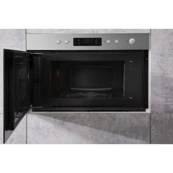 HOTPOINT MN314IXH 22L Built-in Microwave with Grill Stainless Steel - Atlantic Electrics - 39478020767967 