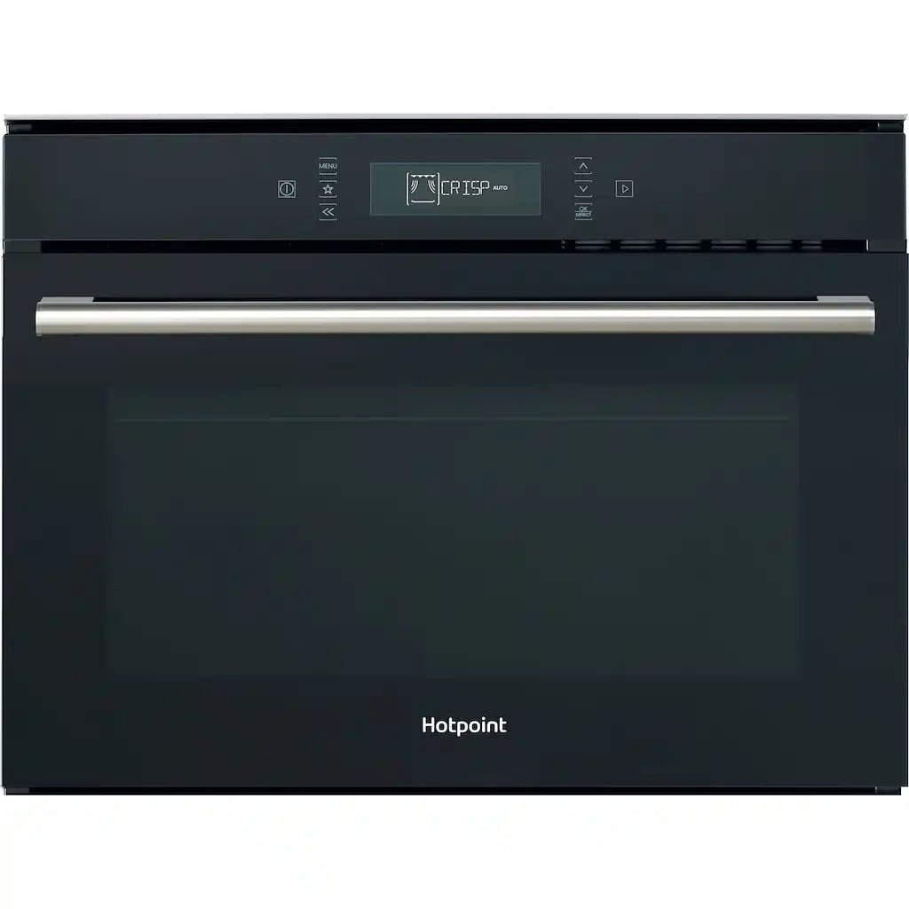 HOTPOINT MP676BLH Built-In Micro Combi Oven and Grill - Black | Atlantic Electrics