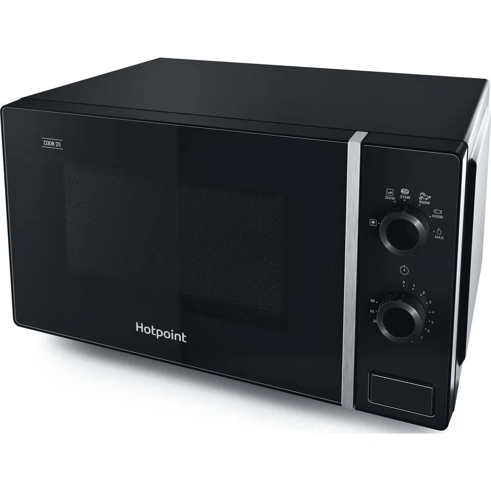Hotpoint MWH101B COOK 20 Freestanding Microwave Oven, 20 Litre, 45.2cm Wide - Black | Atlantic Electrics - 39478016770271 
