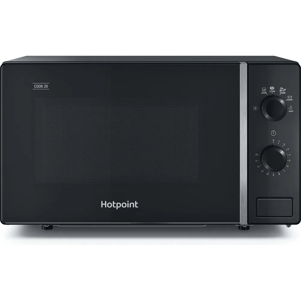 Hotpoint MWH101B COOK 20 Freestanding Microwave Oven, 20 Litre, 45.2cm Wide - Black | Atlantic Electrics - 39478016671967 