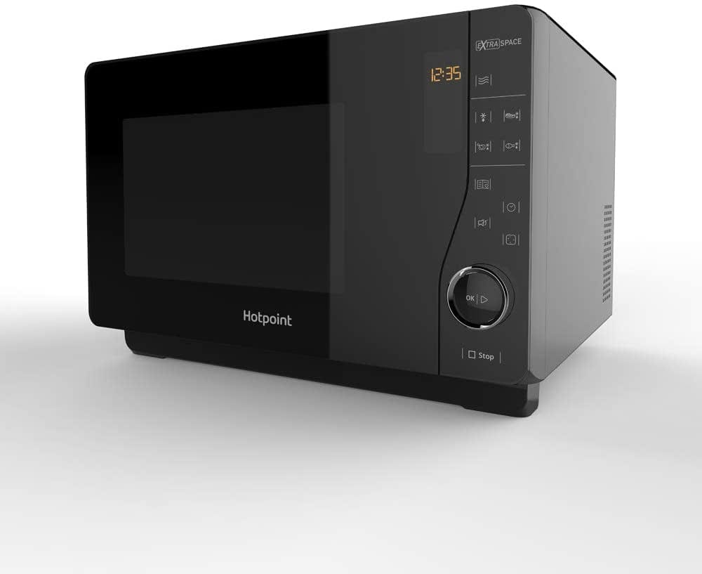 Hotpoint MWH2621MB Ultimate Collection 25L Flatbed Digital Microwave Oven - Black | Atlantic Electrics