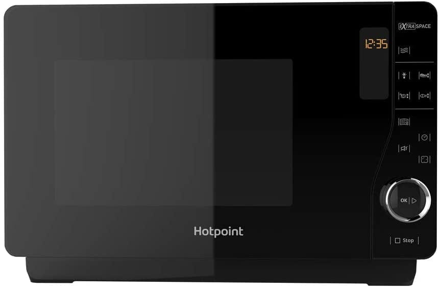 Hotpoint MWH2621MB Ultimate Collection 25L Flatbed Digital Microwave Oven - Black - Atlantic Electrics - 39478020800735 