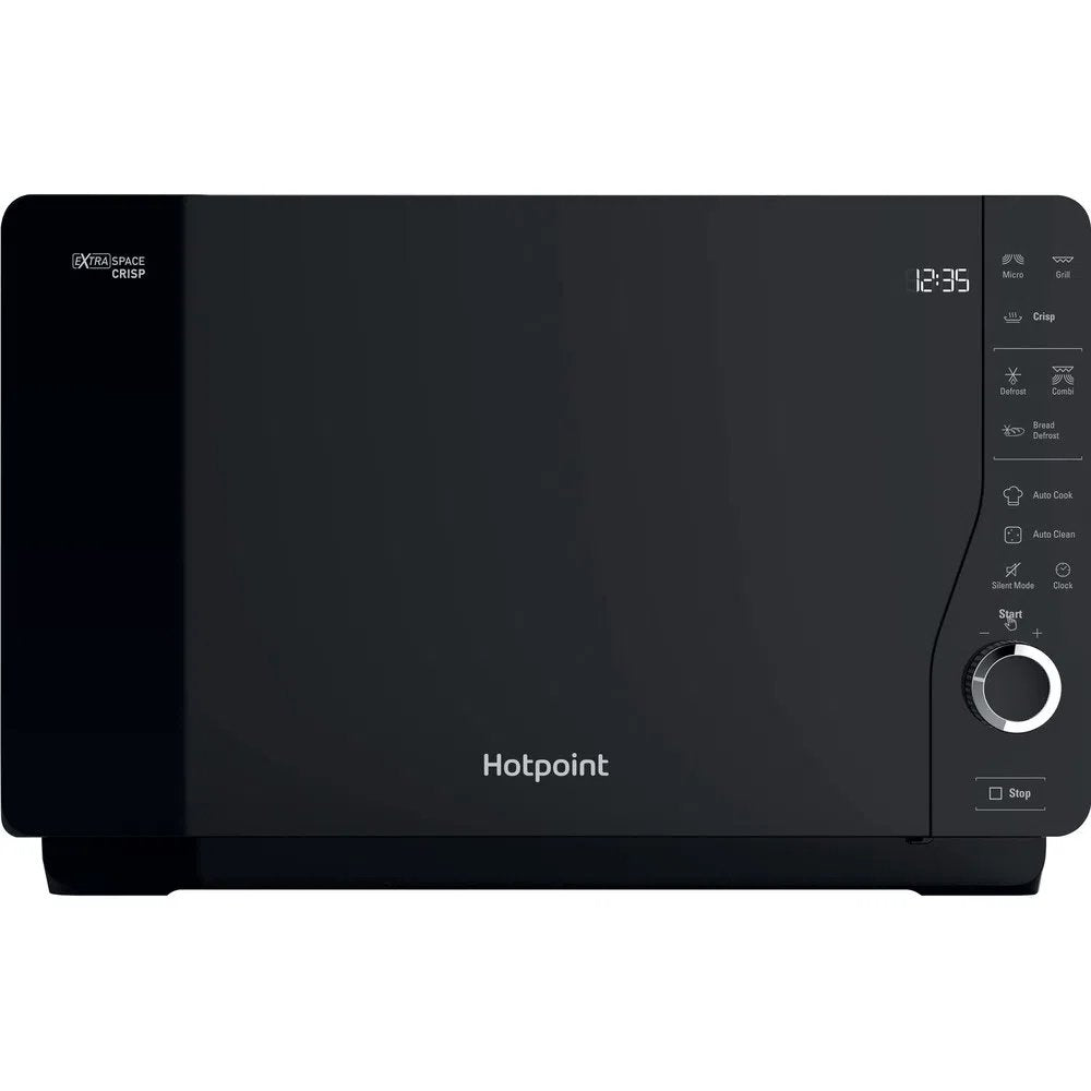 Hotpoint MWH26321MB 25 Litre Freestanding Microwave with Grill, 49cm Wide - Black | Atlantic Electrics