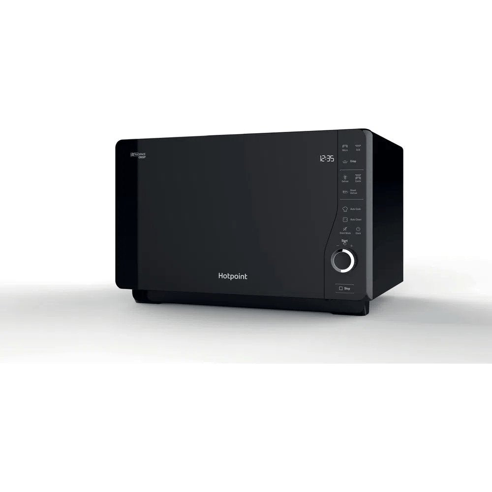 Hotpoint MWH26321MB 25 Litre Freestanding Microwave with Grill, 49cm Wide - Black | Atlantic Electrics - 39478018441439 