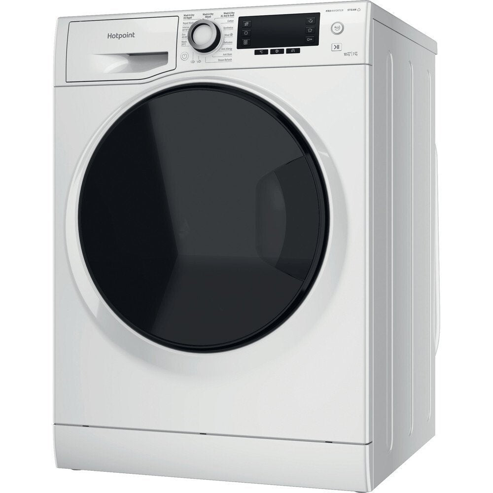 Hotpoint NDD10726DAUK 10+7Kg Washer Dryer With 1400 Rpm, 59.5cm Wide - White | Atlantic Electrics