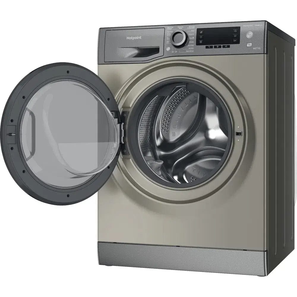 Hotpoint NDD10726GDA 10+7Kg ActiveCare Washer Dryer with 1400 Rpm, 59.5cm Wide - Graphite - Atlantic Electrics - 39478024339679 