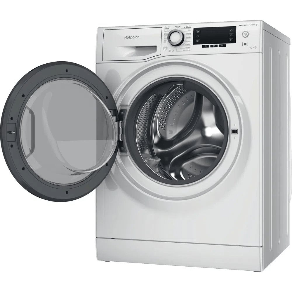 Hotpoint NDD8636DAUK 8kg/6kg Washer Dryer with 1400 rpm, ActiveCare, 59.5cm Wide - White | Atlantic Electrics