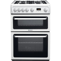 Thumbnail Hotpoint Newstyle HARG60P 60cm Wide Freestanding Double Gas Cooker - 39478022963423