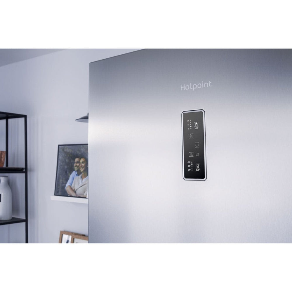 Hotpoint NFFUD191X1 450 Litre Freestanding Fridge Freezer 60-40 Split Frost Free 70cm Wide - Stainless Steel | Atlantic Electrics - 39478026338527 