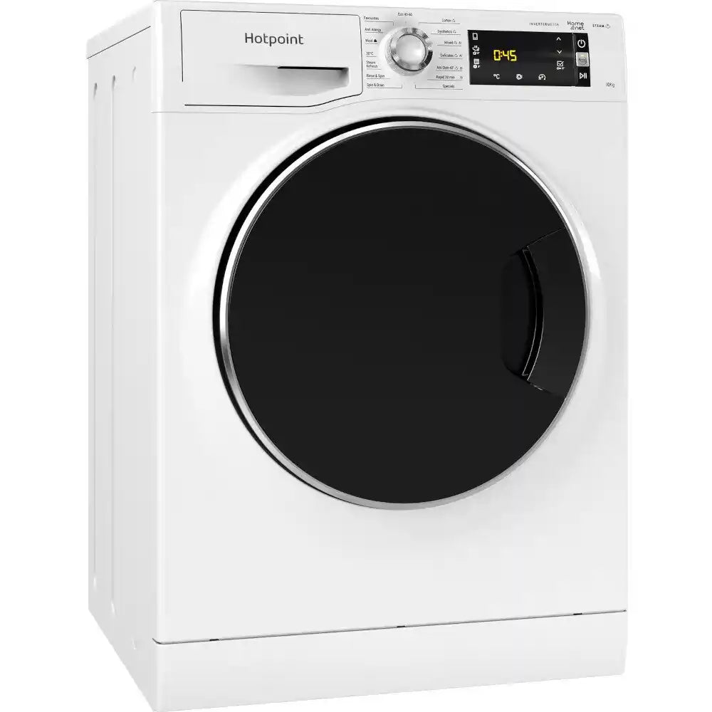 Hotpoint NLLCD1046WDAWUKN 10Kg 1400 rpm Freestanding Washing Machine, 59.5cm Wide - White | Atlantic Electrics - 40743676477663 