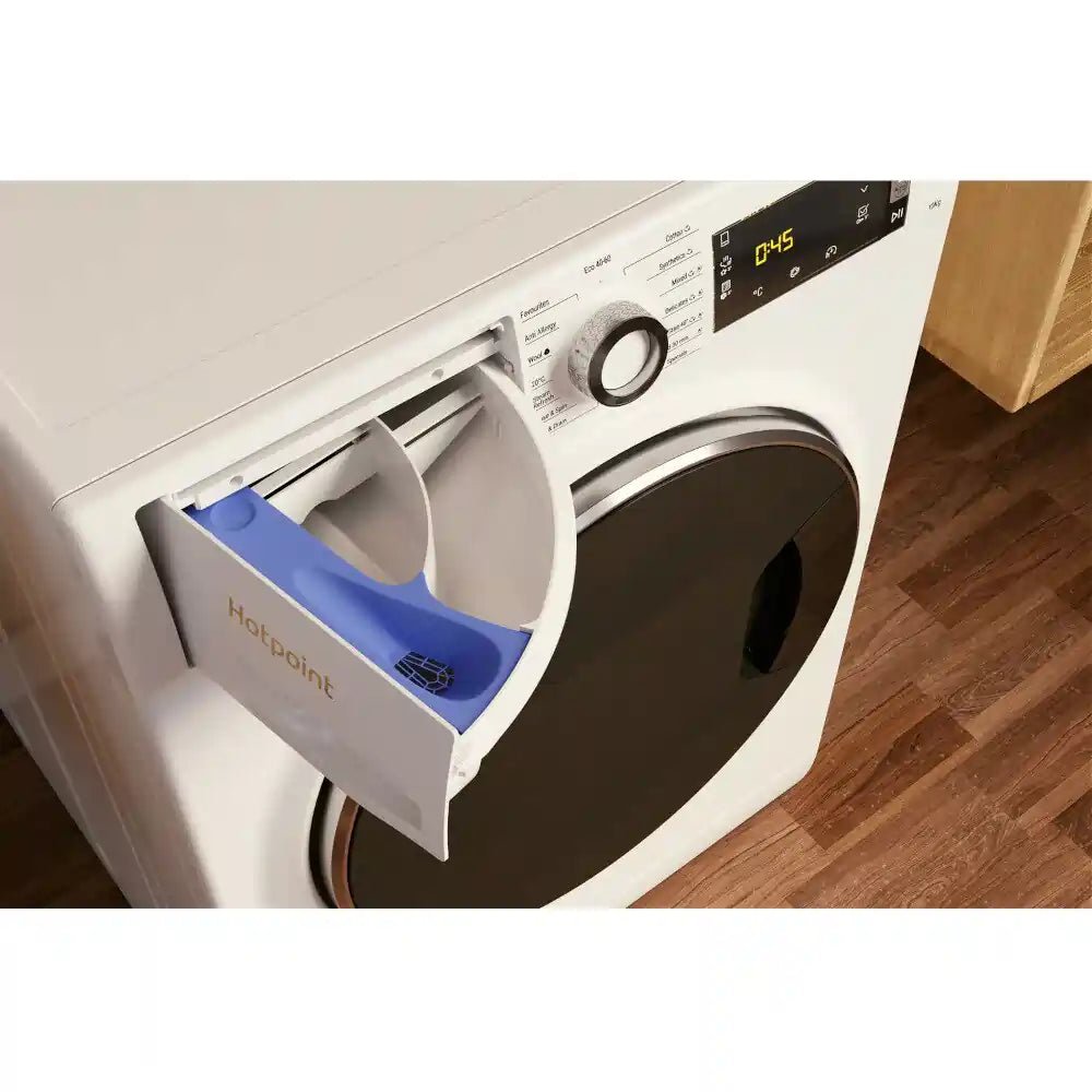 Hotpoint NLLCD1046WDAWUKN 10Kg 1400 rpm Freestanding Washing Machine, 59.5cm Wide - White | Atlantic Electrics