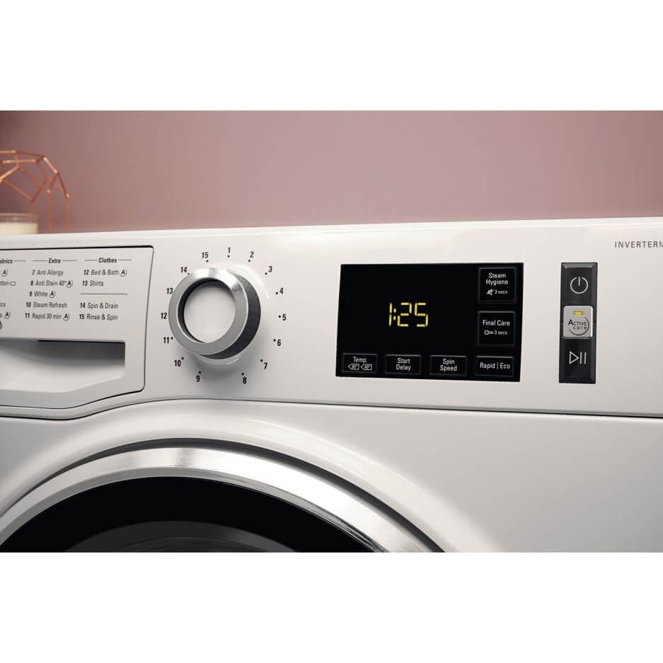 Hotpoint NM111044WCAUKN 10Kg Washing Machine with 1400 rpm - White - Atlantic Electrics - 39478025978079 