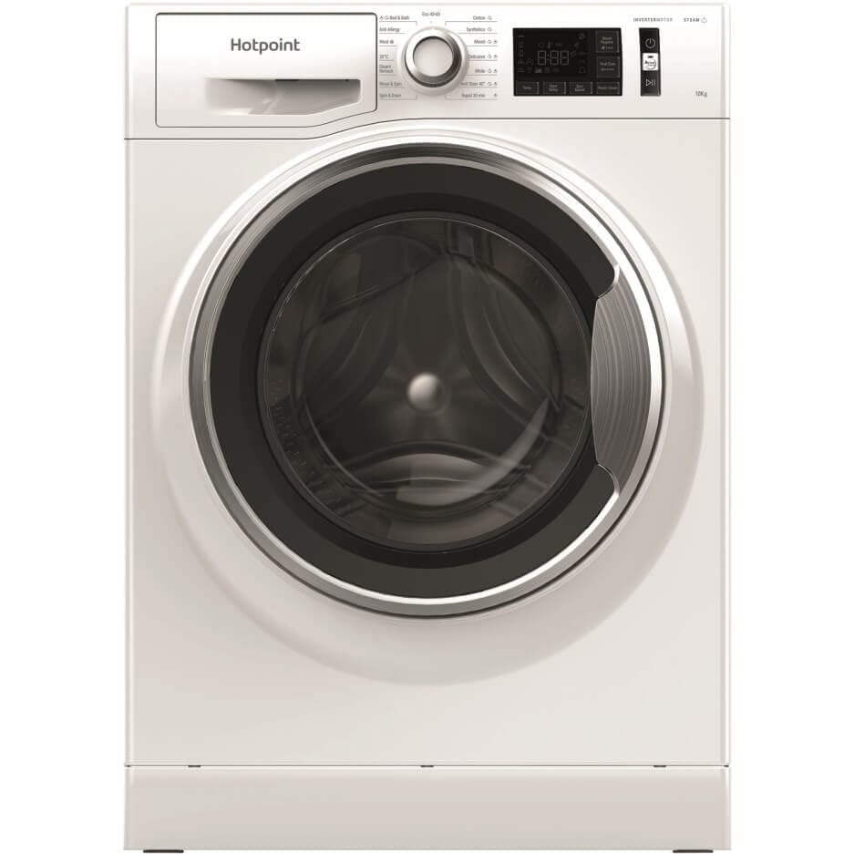 Hotpoint NM111044WCAUKN 10Kg Washing Machine with 1400 rpm - White - Atlantic Electrics - 39478025847007 
