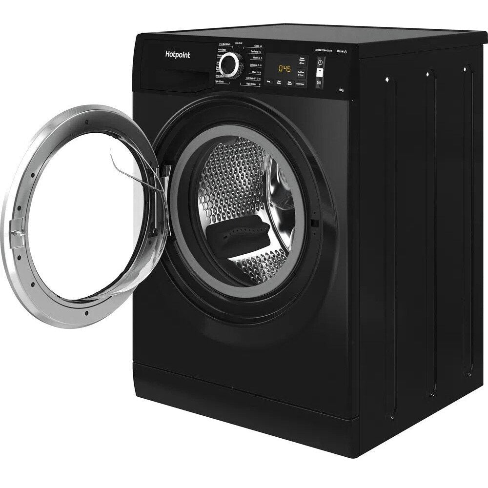 Hotpoint NM11946BCAUKN 9kg Washing Machine with 1400 rpm - Black | Atlantic Electrics - 39478029484255 