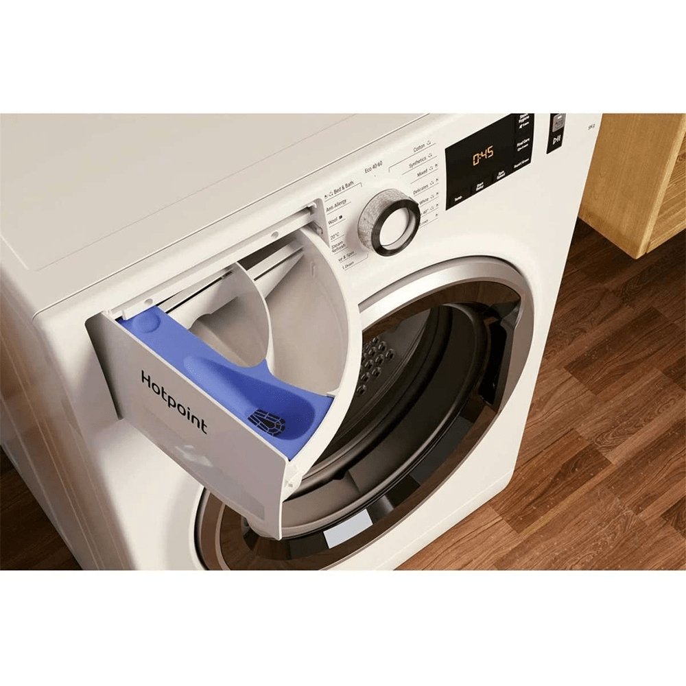 Hotpoint NM11946WCAUKN 9kg Washing Machine, 59.5cm Wide - White | Atlantic Electrics - 39478027485407 
